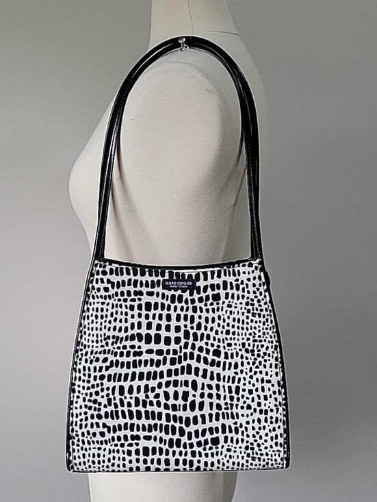 kate spade Handbags - Vintage Kate Spade Lizard Failee Collection Animal Print Nylon Leather